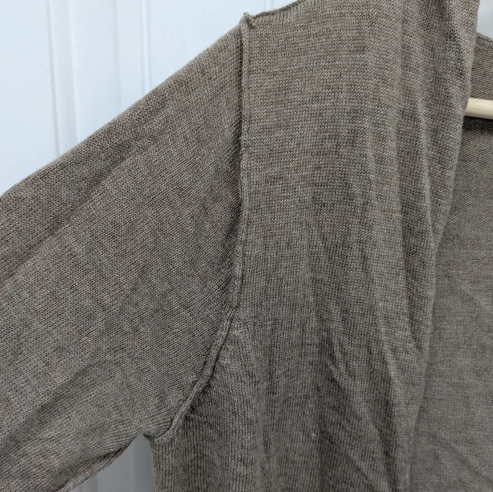 Olivia Sky Colorblock Open Front Hooded Cardigan - Picture 4 of 9